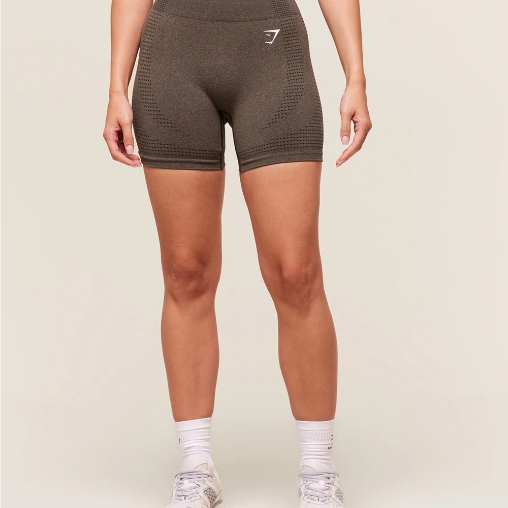 Gymshark Vital Seamless 2.0 Shorts - Brown Marl